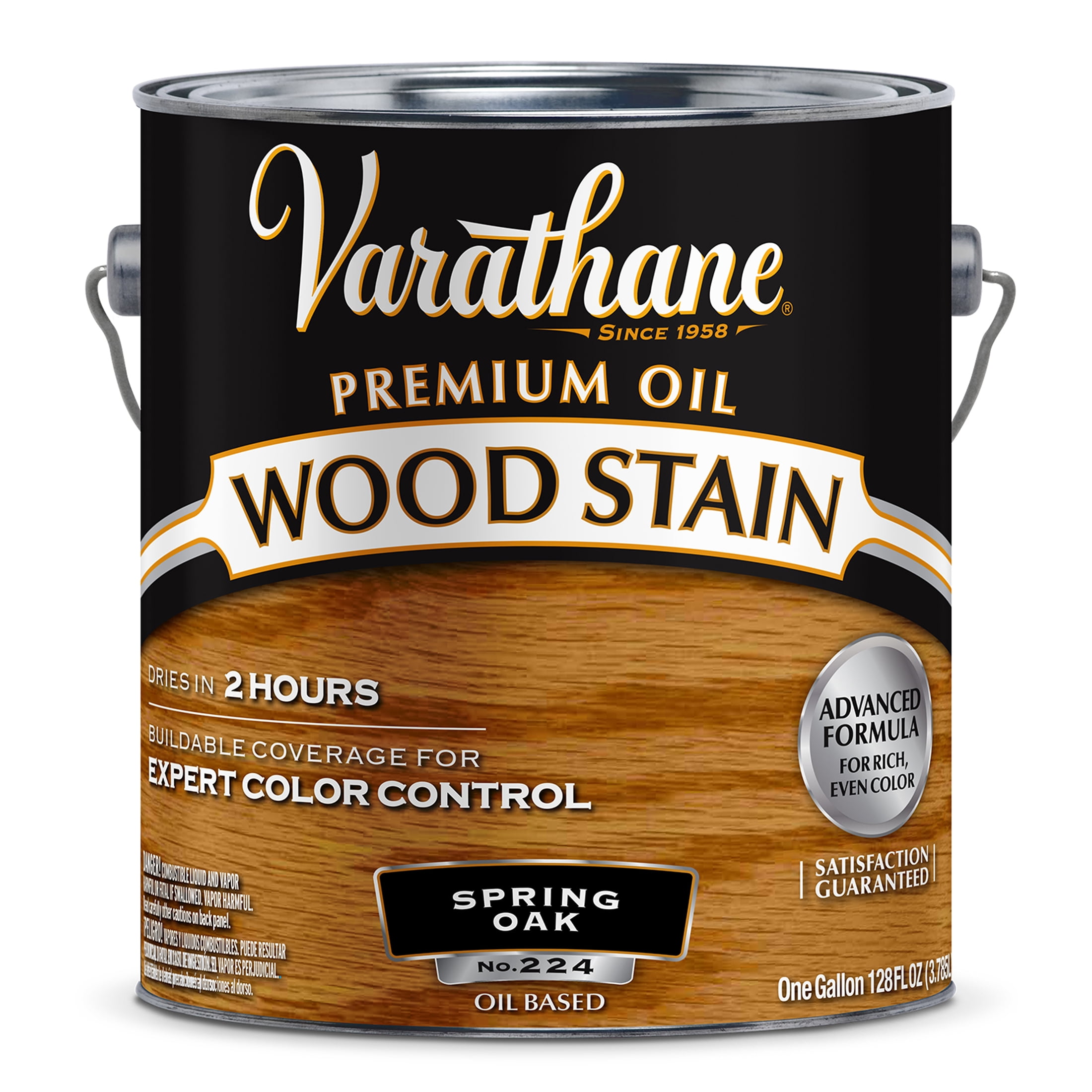 2 Pack, Spring Oak, Low VOC, Varathane Premium Oil-Based Interior Wood Stain-252651, Gallon