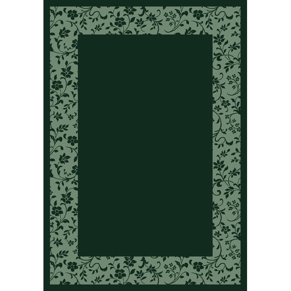 Milliken Design Center Area Rug BROCADE EMERALD Brocade Emerald Negative Solid 2' 4" x 11' 8" Runner