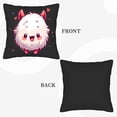 thumbnail image 6 of Cute Fluffy Creature Throw Pillow Covers 18x18in Set of 2 - Whimsical Design with Hearts & Stars for Couch Bed Car Decor, 6 of 8
