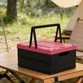 thumbnail image 5 of Meitianfacai Storage Box, Foldable Storage Container, Multi-Purpose Organizer Basket with Lid, Portable Handled Carrier for Home Organization, Camping, and Picnics, 5 of 6