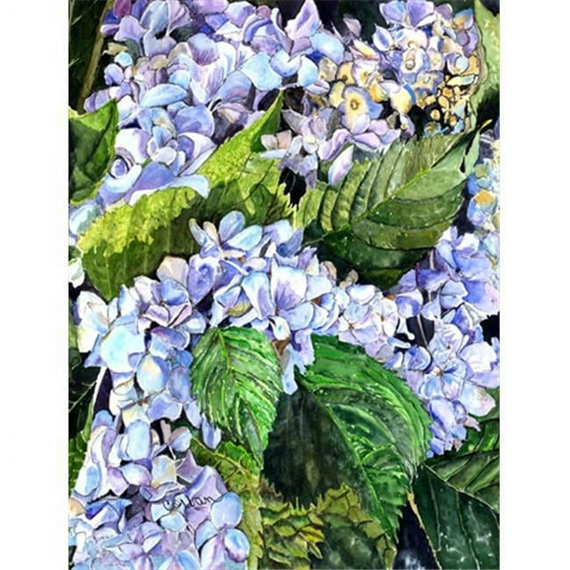 Carolines Treasures 8730CHF 28 x 40 in. Hydrangea House Size Canvas Flag