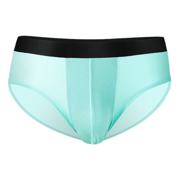 FhsagQ Underwear Men Underwear Pack Briefs Comfortsoft Male Ice Silk Traceless Underwear Triangle Pants With U Bag and Breathable Low Waist Underwear Men's Underwear Boxers Xl Light Blue XL