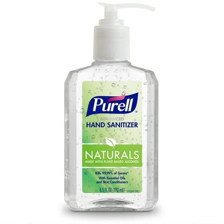 Purell Advanced Hand Sanitizer Naturals Gel, 6.5 oz Pump Bottle