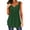 Green, variant on Womens Tank Tops, Duoif Sleeveless Casual Shirt, Stylish Button down Blouse Going Out Tops for Women Green L