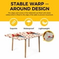 thumbnail image 4 of Red Tulip Flowers Table Cloths for 3 Foot Rectangle Tables, Spring Floral Vintage Drum Country Yellow Patio Waterproof Elastic Fitted Tablecloths, Washable Rectangular Table Cover for Camping, 4 of 8