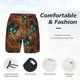 thumbnail image 3 of Fotbe Vintage Butterfly Green Traje de Baño para Hombre – Shorts de Natación de Secado Rápido con Forro y Bolsillos-XX-Large, 3 of 6