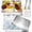 Silver, variant on 4 Sets 11.81" Chilled Serving Tray for Parties Ice Chilled Party Platter Charcuterie Serving Board Cold Dish Dip with Forks Tongs for Fruit Seafood Vegetable Appetizer (Gold)