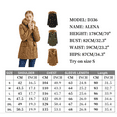 thumbnail image 4 of Women's Winter Coats Fleece Parkas Anoraks Hooded Military Jacket Coats, 4 of 8