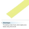 thumbnail image 3 of Uxcell Nylon Webbing Strap Flat 3/8" 50 Yards for DIY Luggage rack Fluorescent Yellow, 3 of 7