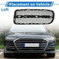 thumbnail image 3 of Unique Bargains 1 Pc Fog Light Grill for Volkswagen Touareg 2003-2006 ABS Black Front Left Front Lower Bumper Fog Light Cover Inserts, 3 of 7
