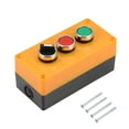 thumbnail image 1 of Caja de Interruptores de Botón de Presión Uxcell Interruptores Rojo Verde Momentáneo NO NC y Interruptores Rotativos de 2 Posiciones, 1 of 4