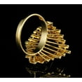 thumbnail image 3 of Bluebelljewels Glamorous Amethyst Cocktail Ring, 14K Yellow Gold Plated Silver Women's Gift, 3 of 5