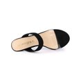 thumbnail image 4 of BLISSFUL STEP Women's Clear Strap High Heels Slides Sandals, 4 of 7
