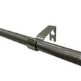 thumbnail image 4 of Lumi 5/8" Single Curtain Rod Set Pewter/ Matte Black- Trumpet finials 28"-48" - Pewter, 4 of 5
