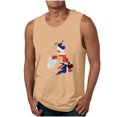 thumbnail image 3 of Tanques para Hombre de Verano Solto Chaleco Impresión Deportivo Cuello Redondo, Casual sin Mangas para Diario, Negocios Y Al Aire Libre, 3 of 4