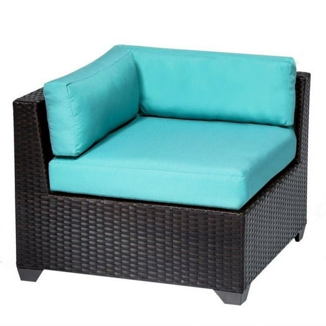 TKC Belle Outdoor Wicker Corner Chair in Aruba