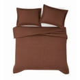 thumbnail image 4 of Brooklyn Loom Solid 100% Linen 3-Piece Full/Queen Duvet Set in Brown, Linen , Adult, All Season, OEKO-TEX Certified, 4 of 9