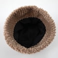 thumbnail image 3 of Diufon Women's Winter Plush Bucket Hat Thickened Warm Solid Color Hats Cute Fleece Lined Outdoor Windproof Caps, 3 of 4