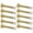 Gold, variant on BIBABLYKE 10Pcs Wall Mounted Spring Door Stops with Rubber Bumper Tip Flexible Heavy Duty Spring Door Stoppers Door Bumper