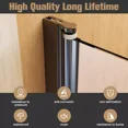 thumbnail image 6 of Frameless Pivot Shower Door Panel for Bathtub, 1/4" SGCC Tempered Glass, 31''x55'' Matte Black, 6 of 11