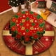 thumbnail image 3 of Mantel de Navidad de la Decoración de Papá Noel con el Estado de Ánimo de la Decoración de Papá Noel para el Día de Navidad Poliéster Multicolor 150 X 150 cm, 3 of 6