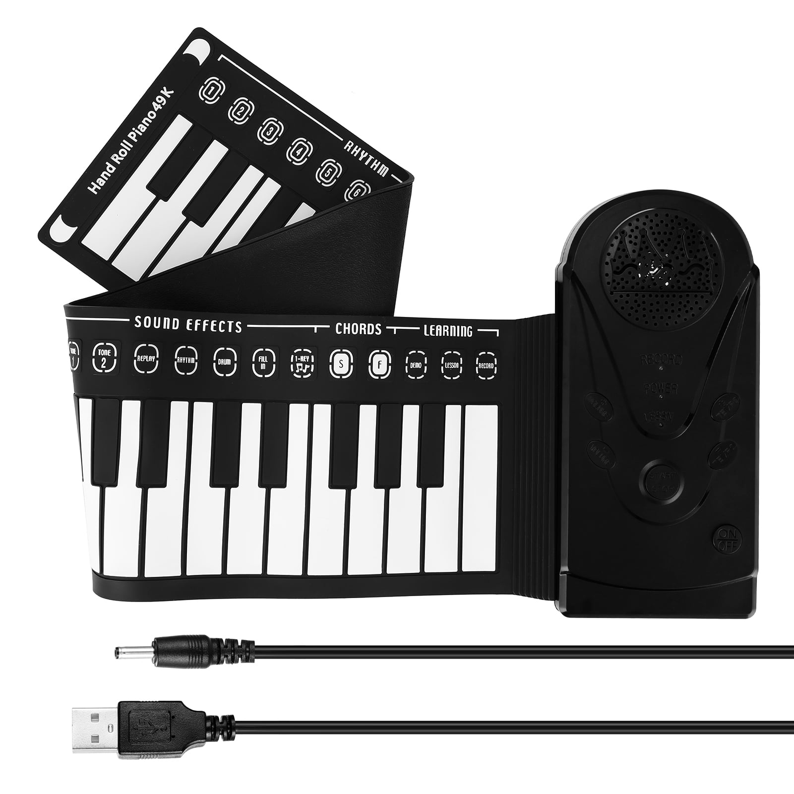 Flexible Roll Up Synthesizer Keyboard Piano With Soft Keys 