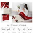 thumbnail image 4 of Christmas Snowflake Throw Flannel Blanket 30x40In Red and Black Buffalo Plaid Super Soft Cozy Bed Blanket, Lightweight Plush Fuzzy Bed Throw for Bedroom Sofa Couch Living Room, 4 of 4