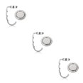 thumbnail image 1 of Justharion 2pieces Easy Installation Folding Purse Hook Hanger Durable Practical Function Portable Folding Hook silver 3Set, 1 of 6