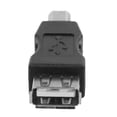 thumbnail image 3 of 2X USB Impresora Adaptador Tipo A Hembra A Tipo B Macho Negro Tono Plateado, 3 of 5