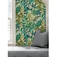 thumbnail image 6 of Caroline et Bettina Turquoise Feuilles Peel & Stick Wallpaper, 6 of 7