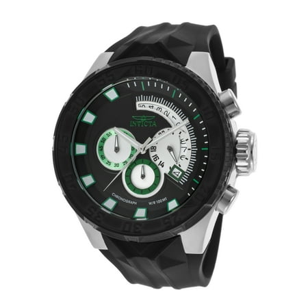 Invicta 16922 Men's I-Force Chrono Black Silicone And Dial Green Accent Watch
