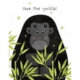 thumbnail image 2 of Marrott, Stephanie 20x24 White Modern Wood Framed Museum Art Print Titled - Save The Gorillas, 2 of 4