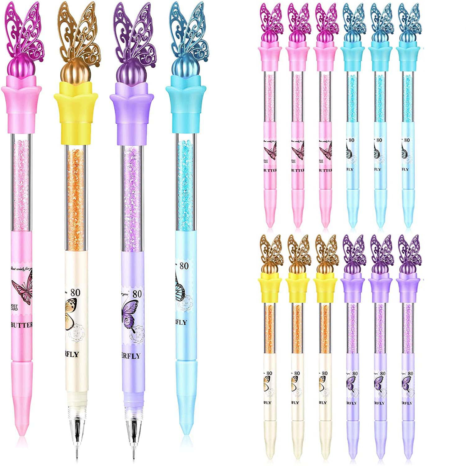 Fashion Diamond Crystal Head Gel Pen Writing Student Stationery Acces Gift 