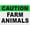 Warning Sign 1, variant on Caution Free Range Children and Animals Sign Drive Slowly Sign 8"x12", Aluminum Tin Warning Signs for Home Outdoor Garden, Durable Safety Sign