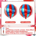 thumbnail image 4 of KatchOn Big, Red and Blue Carnival Balloons - Pack of 6, Circus Decorations | 22 Inch 360 Degree 4D Red Blue Balloons | Birthday, Carnival, Circus Theme Party Decoration | 4th of July Decorations, 4 of 4