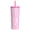 Pink Wonderland, variant on Black and White Checkered Tumbler - 24 oz