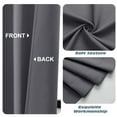 thumbnail image 7 of OVZME Charcoal 36 Inch Length Small Blackout & Thermal Insulated Cafe Curtains, 2 Panel Set for Versatile Use in Kitchen, Basement, Cabinet, Camper, RV Bunk,2 PCS, Each 30" Wx36" L, Charcoal, 7 of 7