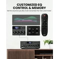 thumbnail image 3 of Moukey Stereo Receiver 300W 2 Channel Bluetooth Home Theater Amplifier with FM Radio, MP3/USB/SD Readers, 2 Mic Input, 3 of 6