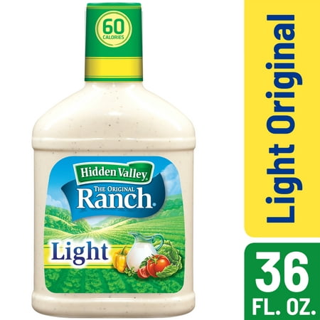 Hidden Valley Original Ranch Light Salad Dressing & Topping, Gluten Free, keto-friendly - 36 Ounce