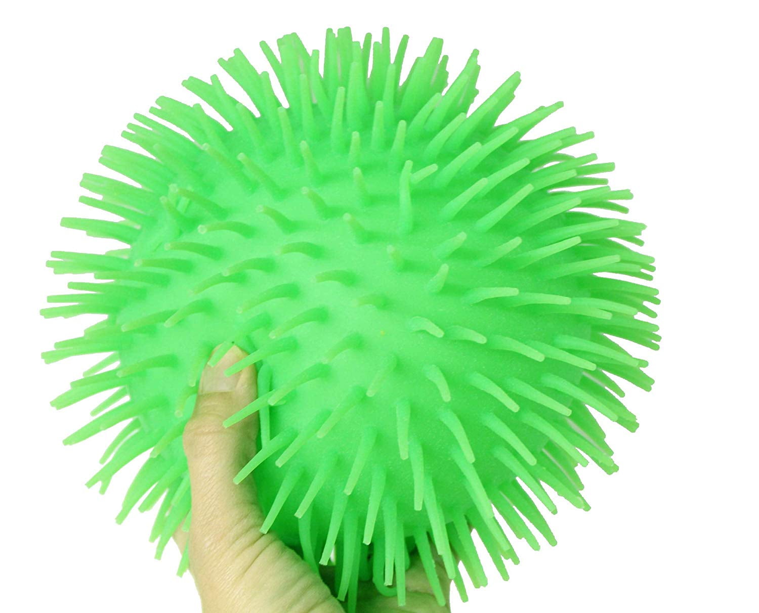 GREEN 9'' JUMBO PUFFER BALL Tactile Fidget Sensory Kids Toy 