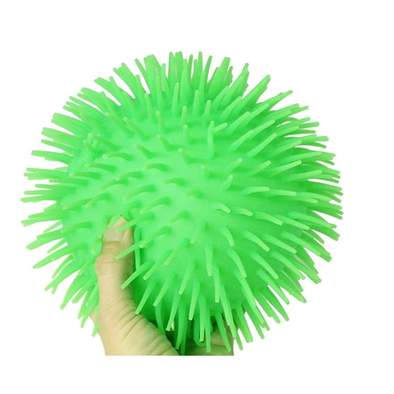 Curious Minds Busy Solid Color Jumbo 9" Puffer Ball, Sensory Fidget and Stress Balls, OT Autism SPD (Random Color)