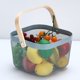 thumbnail image 3 of Ganfancp Cesta de Acero para Alimentos Cesta de La Compra Cesta para Verduras Cesta para Frutas Ofertas Flash Liquidación 1Pc Cesta Superior Organizadora de Alimentos, 3 of 4