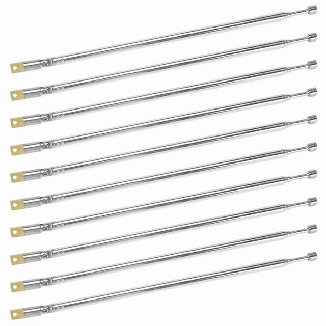 10X Reemplazo 60cm 4 Secciones Antena Telescopica para Radio TV