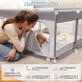 thumbnail image 5 of Babyeap Baby Playpen Large Play Yard Fence for Toddlers, 50"x50" Gray, 5 of 12