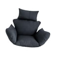 thumbnail image 4 of Cojín para silla columpio con reposacabezas, accesorios para reposabrazos, asiento de instalación Negro, 4 of 8