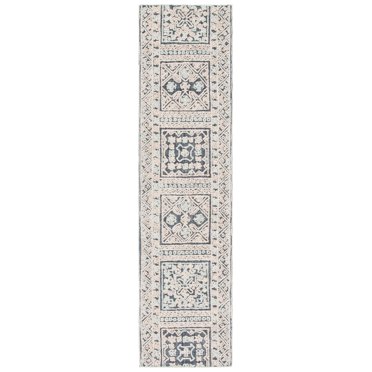 SAFAVIEH Aspen Katina Geometric Runner Rug, Charcoal, 2'3" x 9'