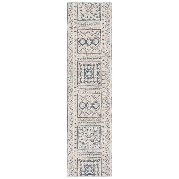 SAFAVIEH Aspen Katina Geometric Runner Rug, Charcoal, 2'3" x 9'