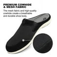thumbnail image 3 of GeckoMan Men's Arch Support Slipper Loafers Plantar Faciitis Canvas House Slipper for Men Indoor Outdoor, Slip On Clog Slides Shoes with Anti-Skid Rubber Sole, 3 of 9