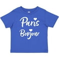 thumbnail image 3 of Inktastic Paris Bonjour with Hearts in White Text Boys or Girls Baby T-Shirt, 3 of 5