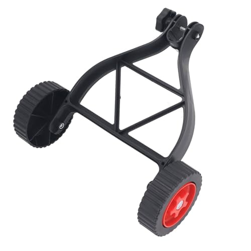 Lithium Mower Support Wheel,Height Adjustable Universal String Trimmer Wheel Attachment,to 28mm Pipes Lawn Mower Auxiliary Wheel for Push Weed Trimmer Grass Cutter